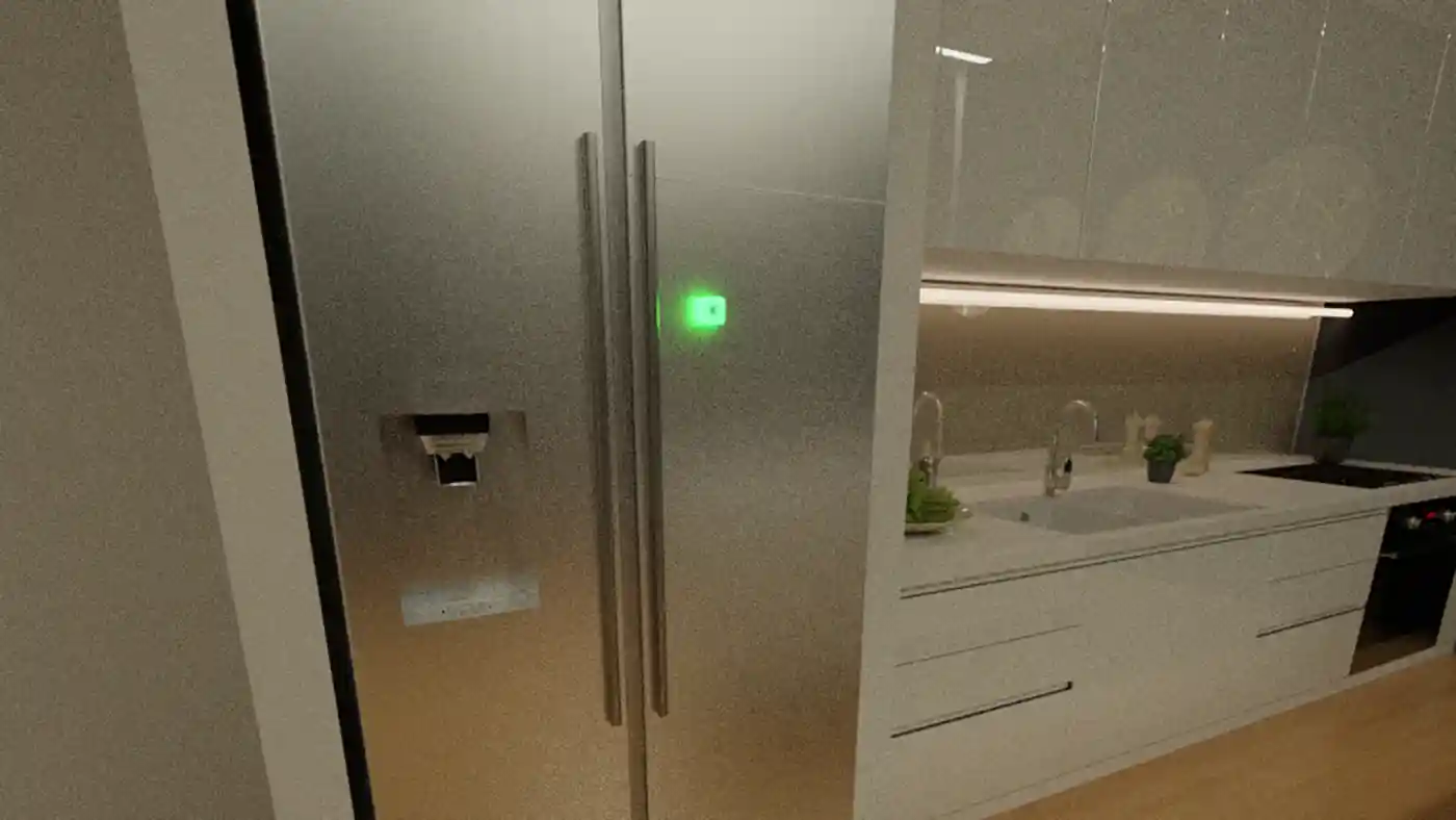 Light Cube - Max 3D Render - Magnet on fridge